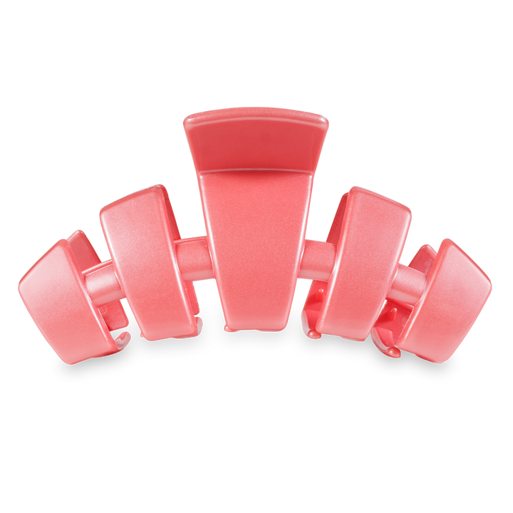Classic Hair Clip in Calming Coral