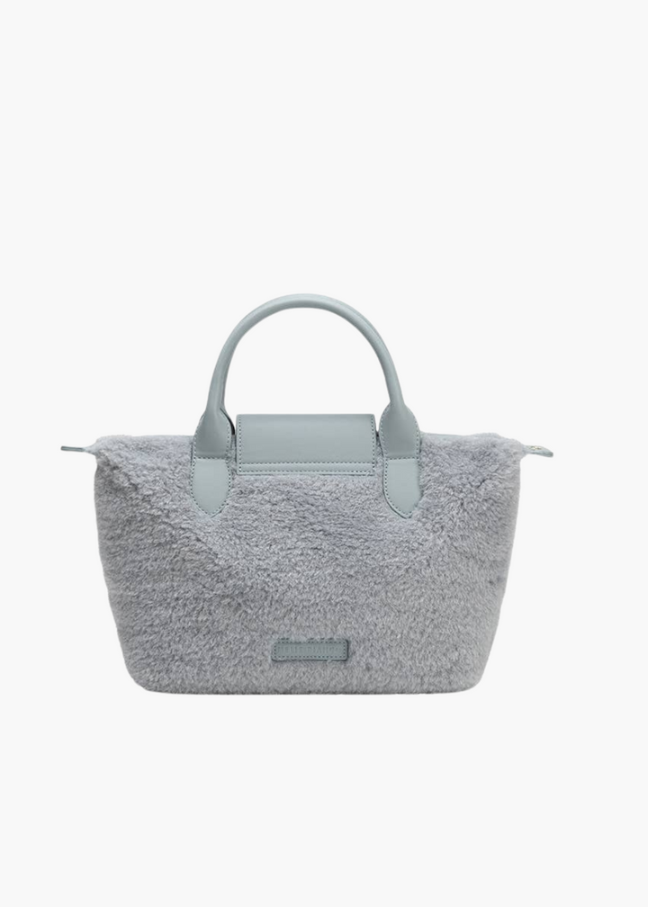Winnie Sherpa Bag in Dusty Blue