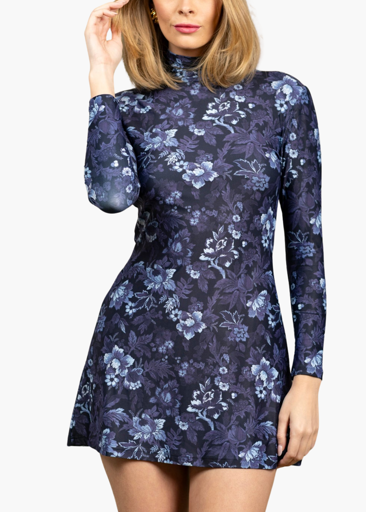 Dottie Dress in Royal Rose