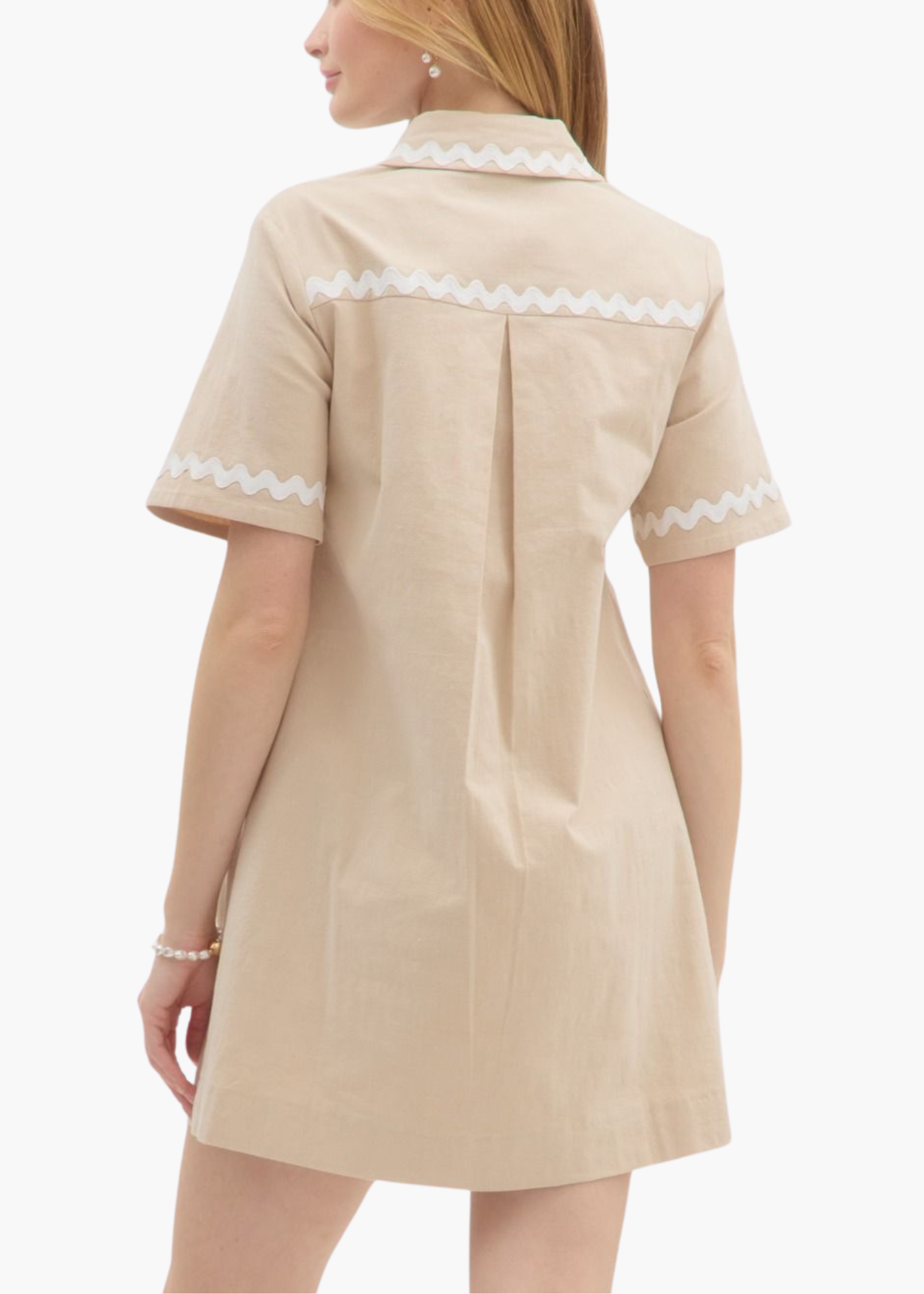 Maxine Mini Dress in Taupe