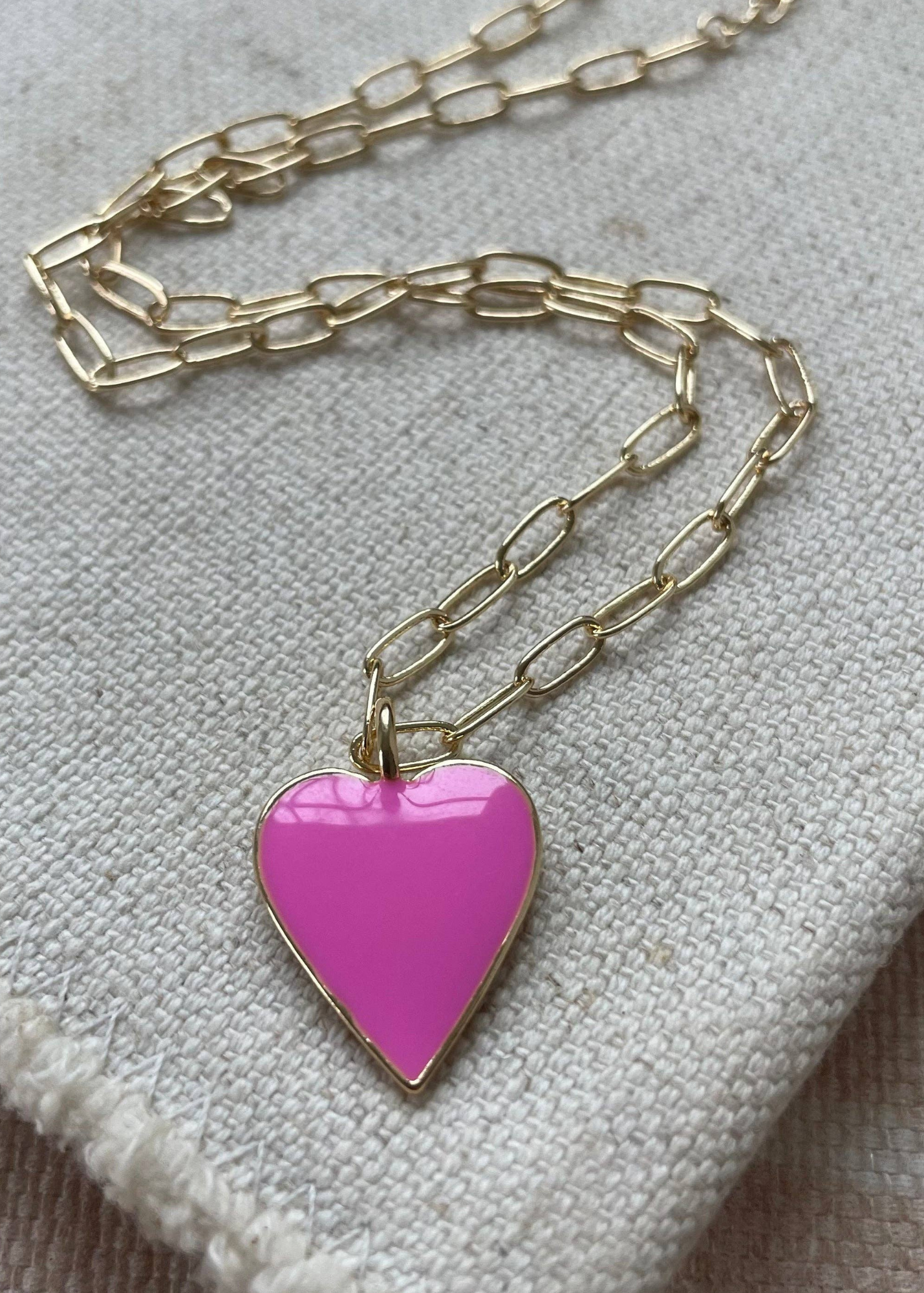 Love Necklace in Pink