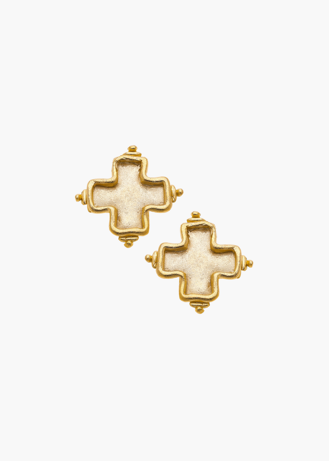 Square Cross Studs