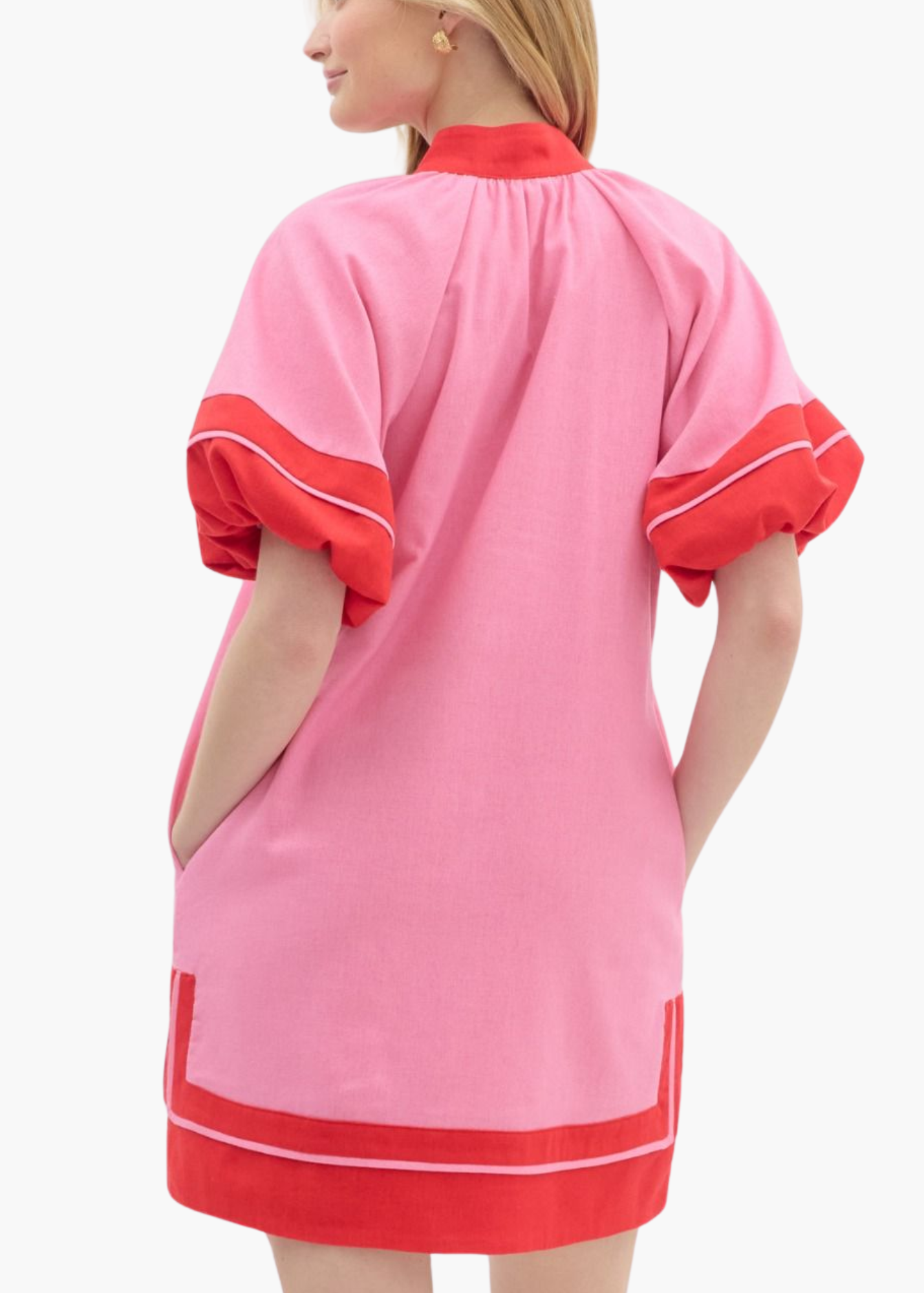 Rose Beach Mini Dress in Pink