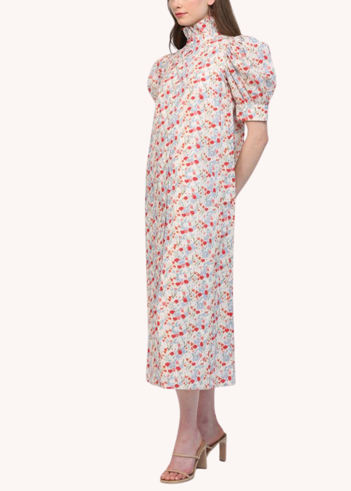 Lara Ruffle Midi Dress