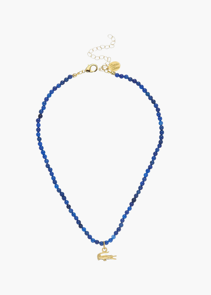 Alys Alligator Blue Lapis Necklace