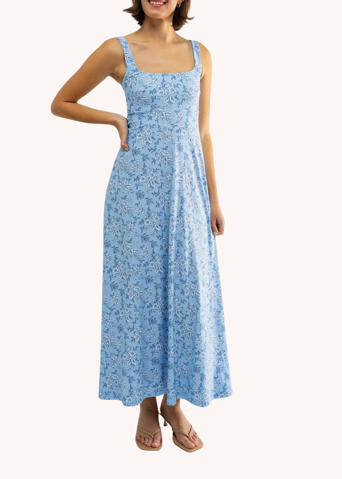Paloma Dress in Raindrop Floral
