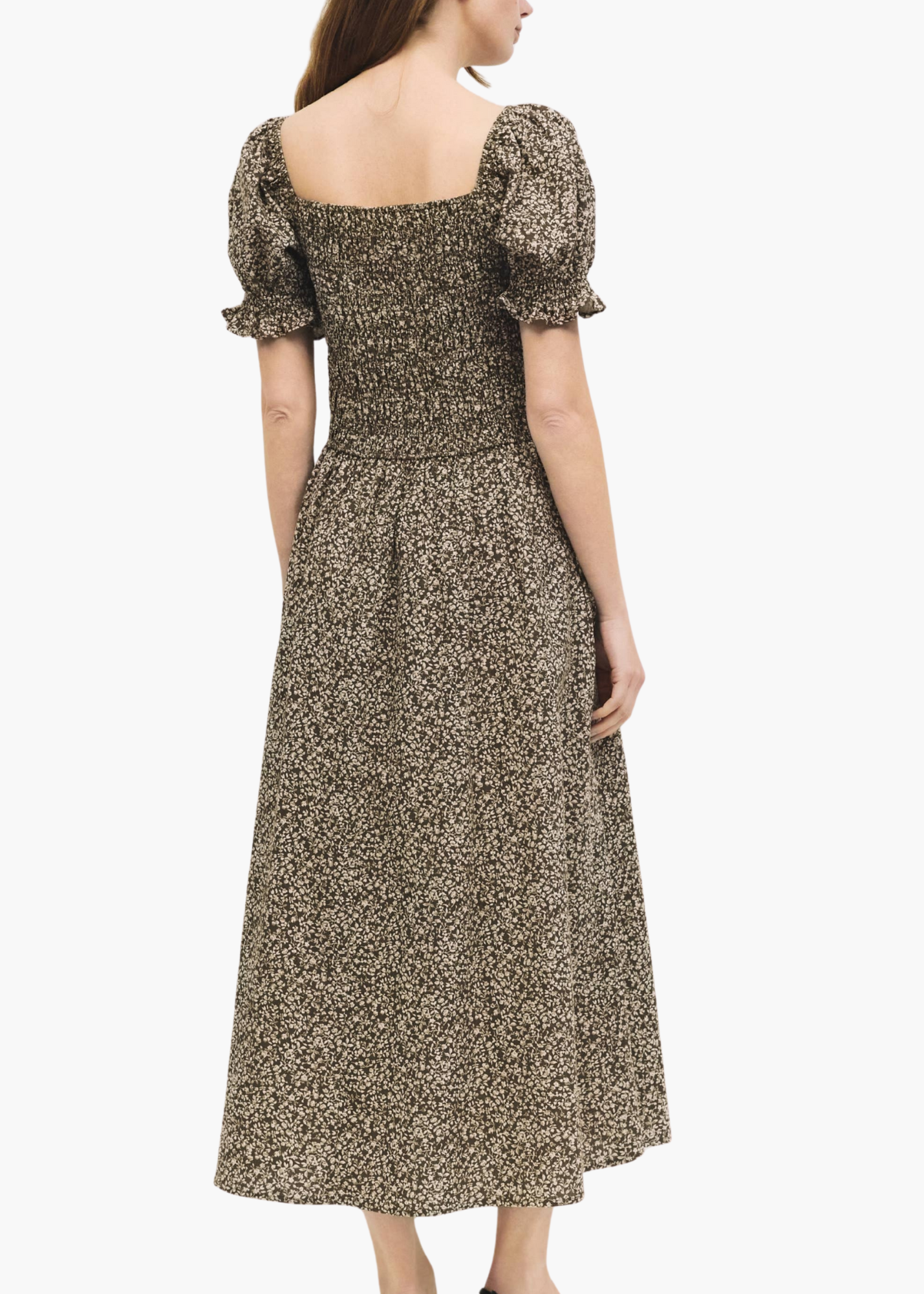 Harleen Smocked Midi Dress