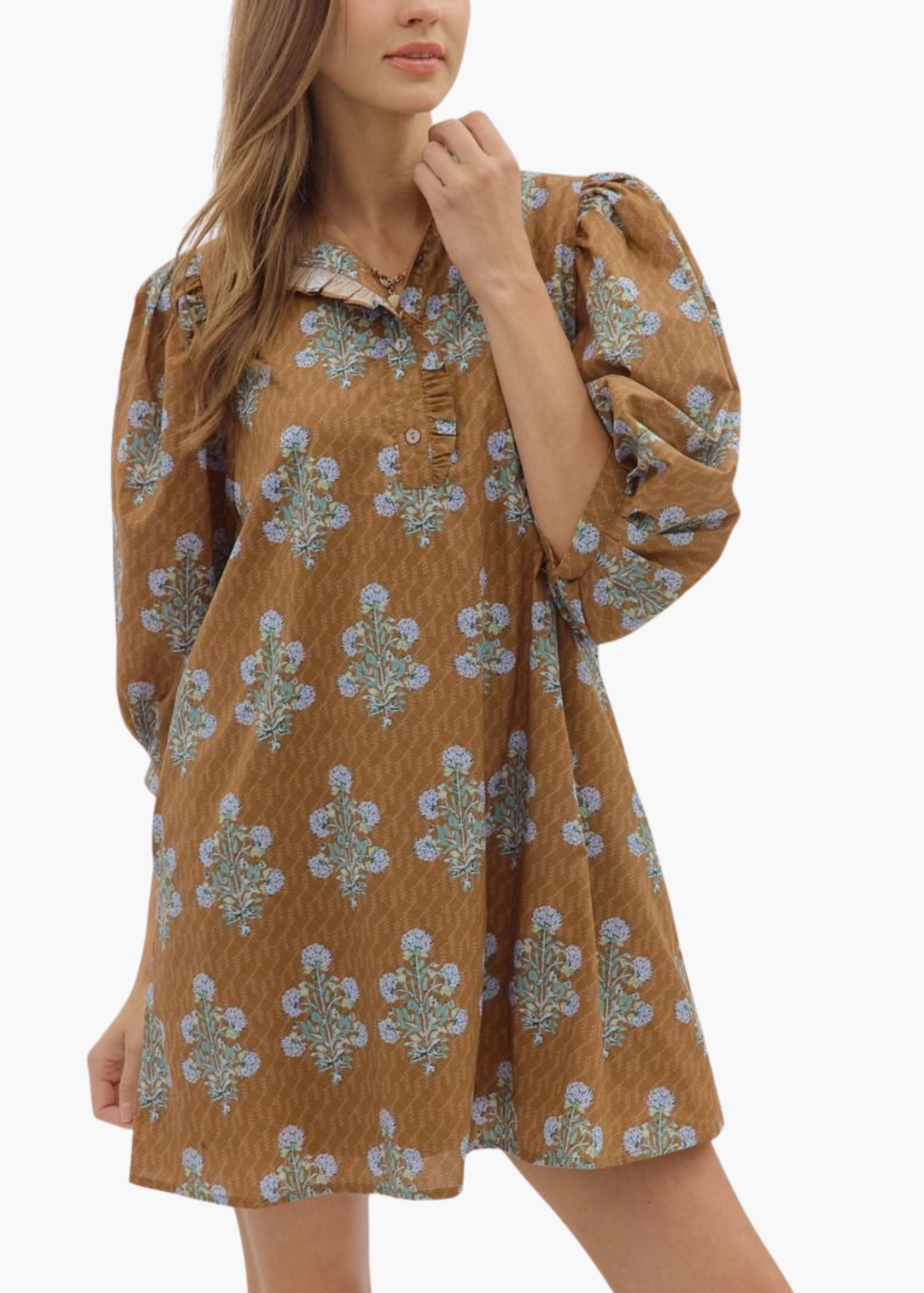 Leena Dress in Camel
