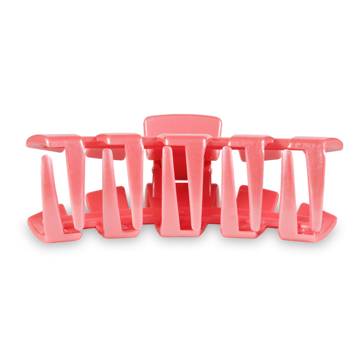 Classic Hair Clip in Calming Coral