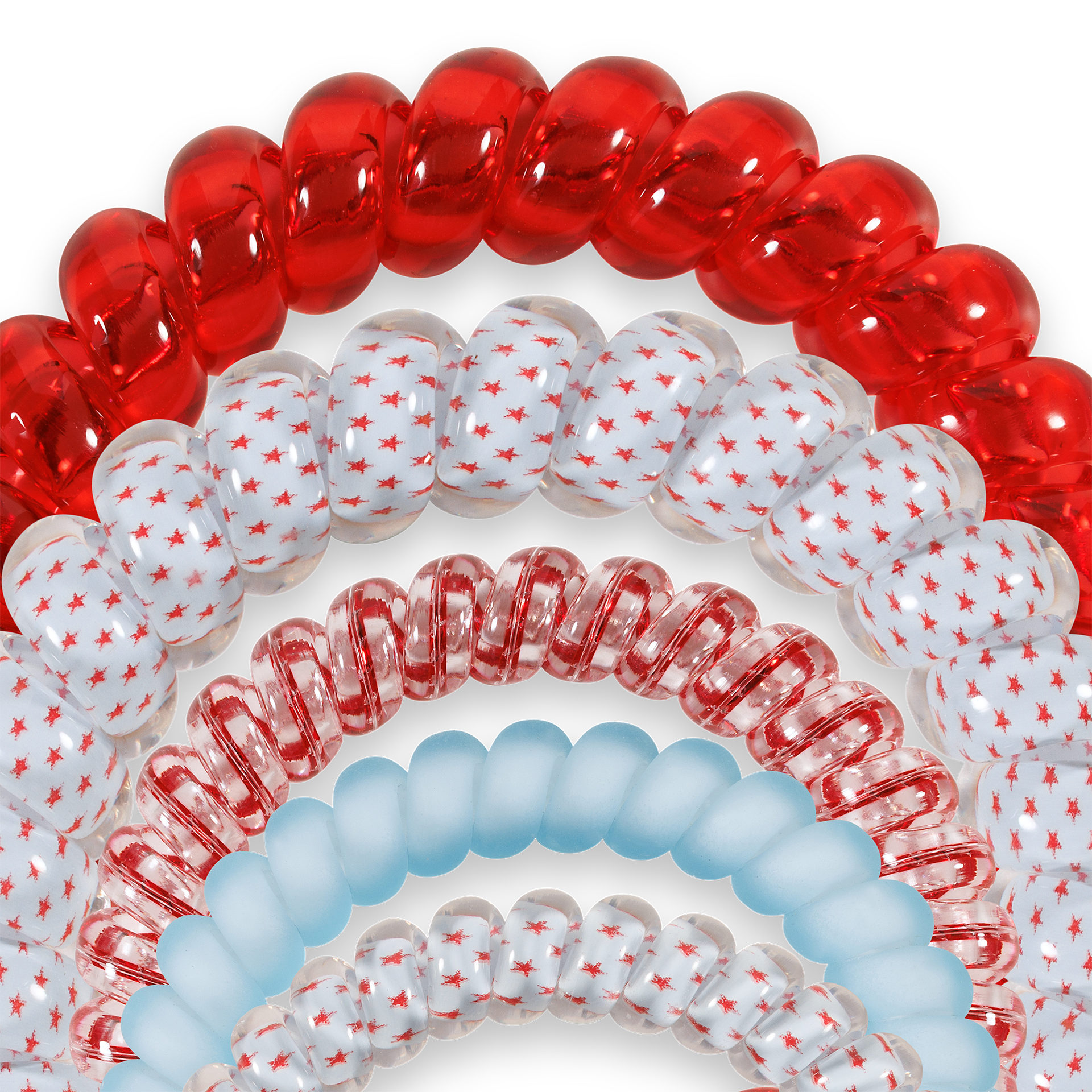 Spiral Hair Ties Pack in Oh My Stars!