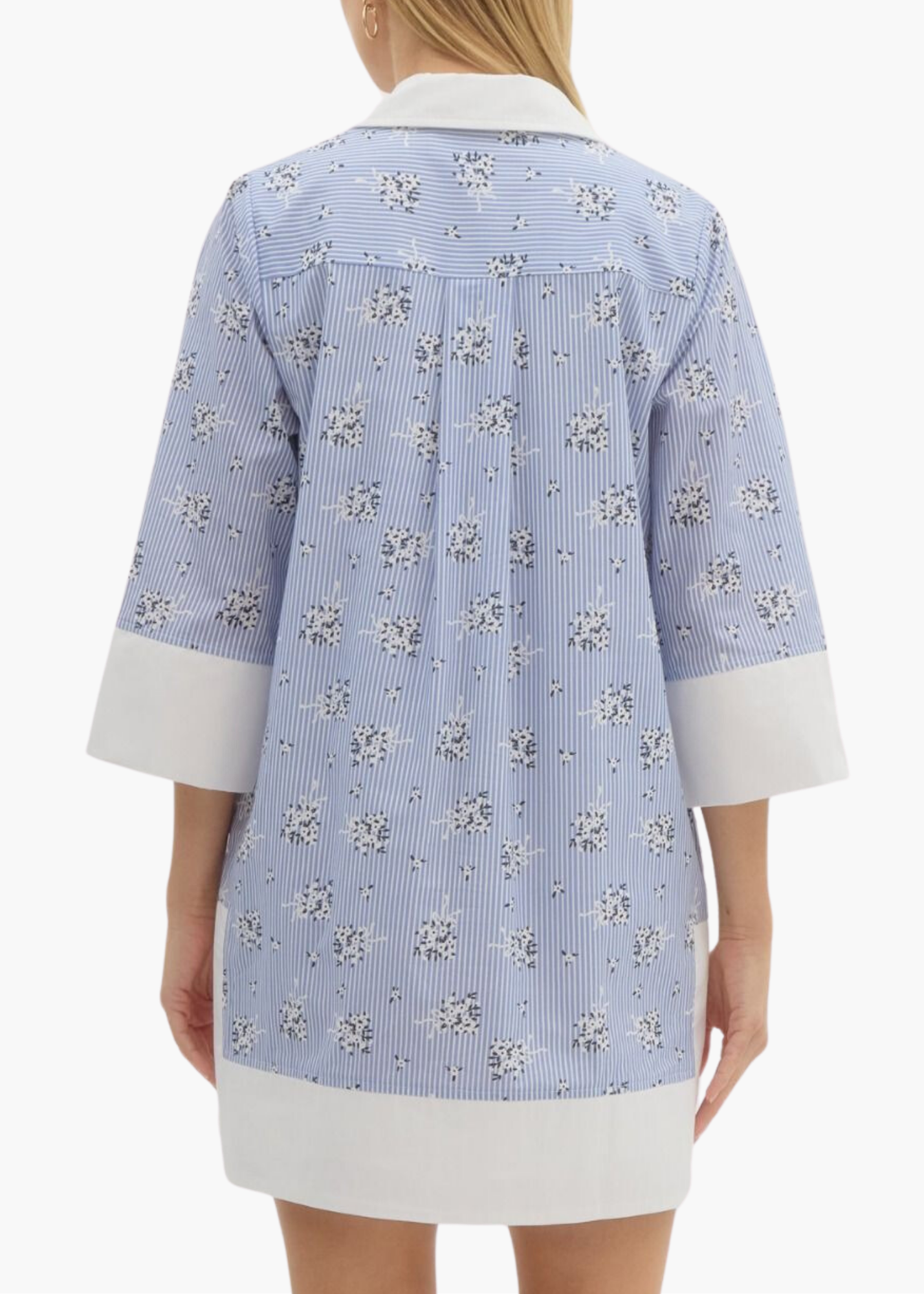 Sea Side Mini Dress in Blue