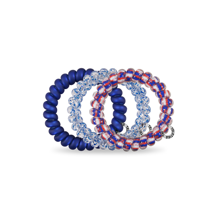 Spiral Hair Ties in Fire-workin' It