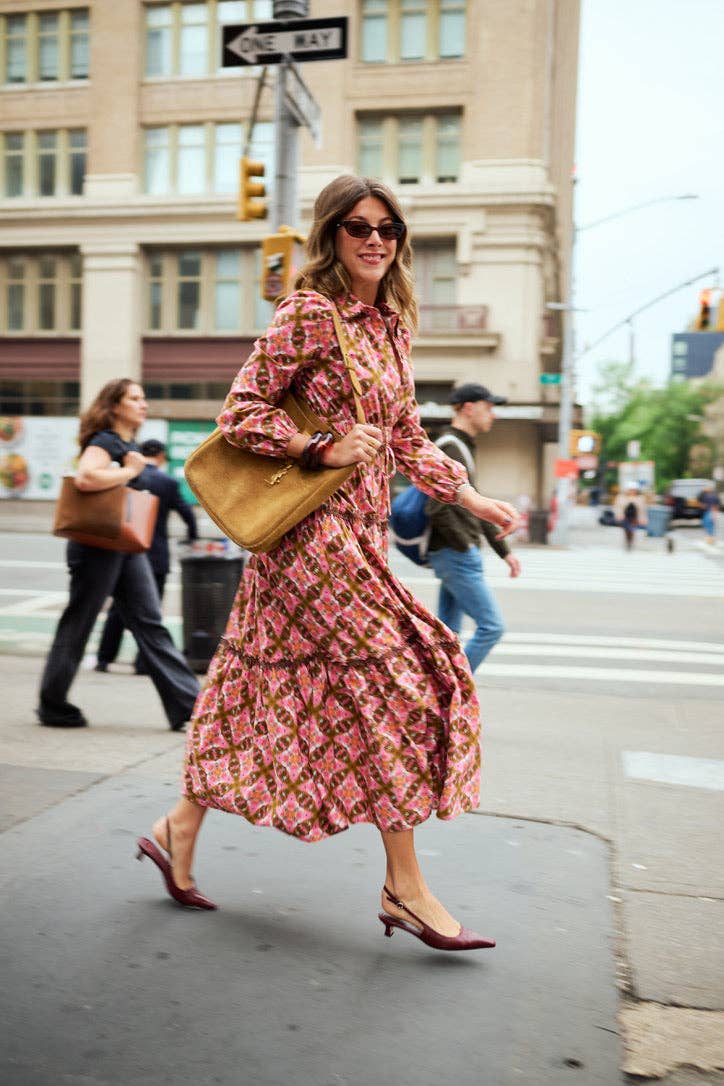 Banyan Long Sleeve Dress in Farmhouse Pink