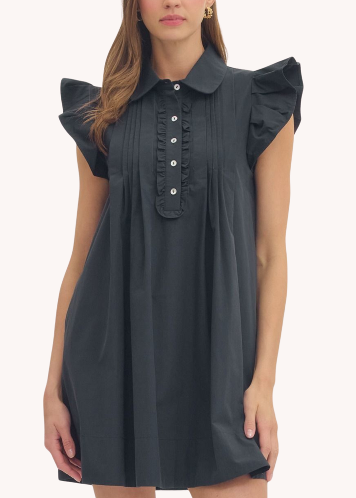 Helen Mini Dress in Navy