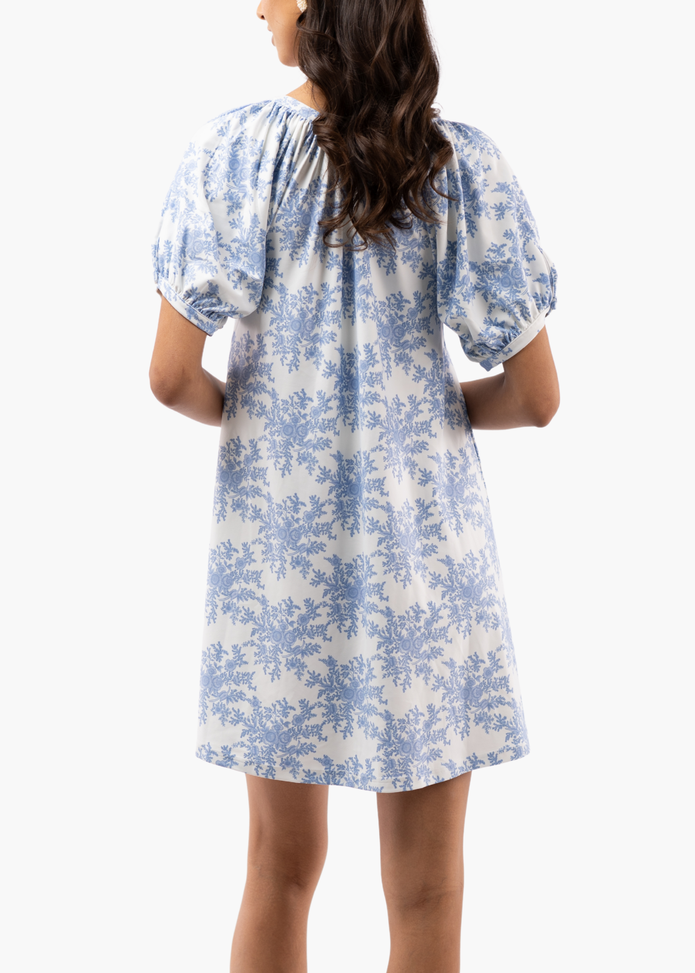 Posie Stretch in Rose Bushel Blue