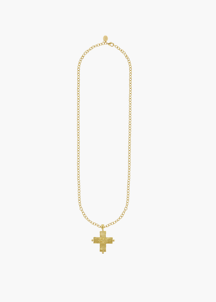Long Jerusalem Cross Necklace
