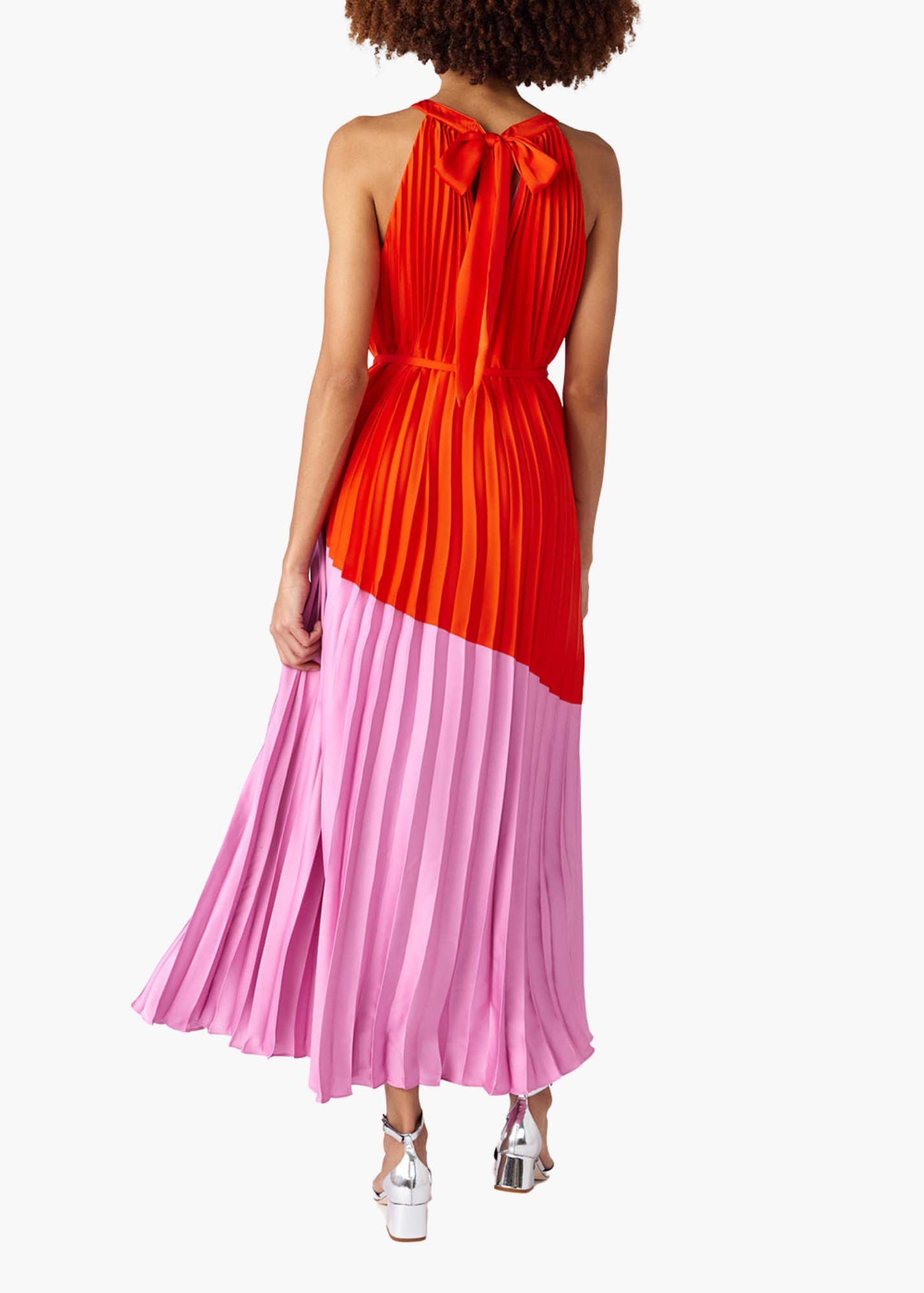 June Dress in Tropical Colorblock