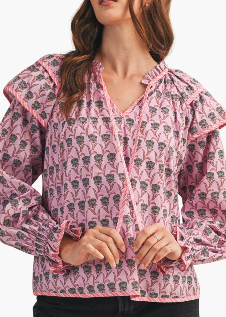 Floral Flutter Top