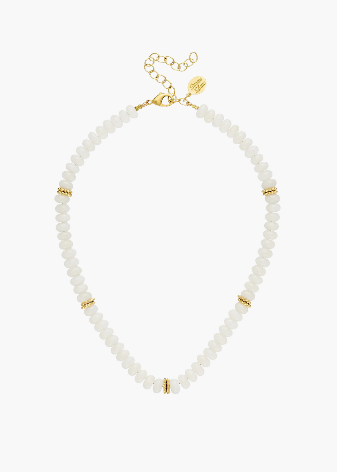 Lolly Necklace in White Peach