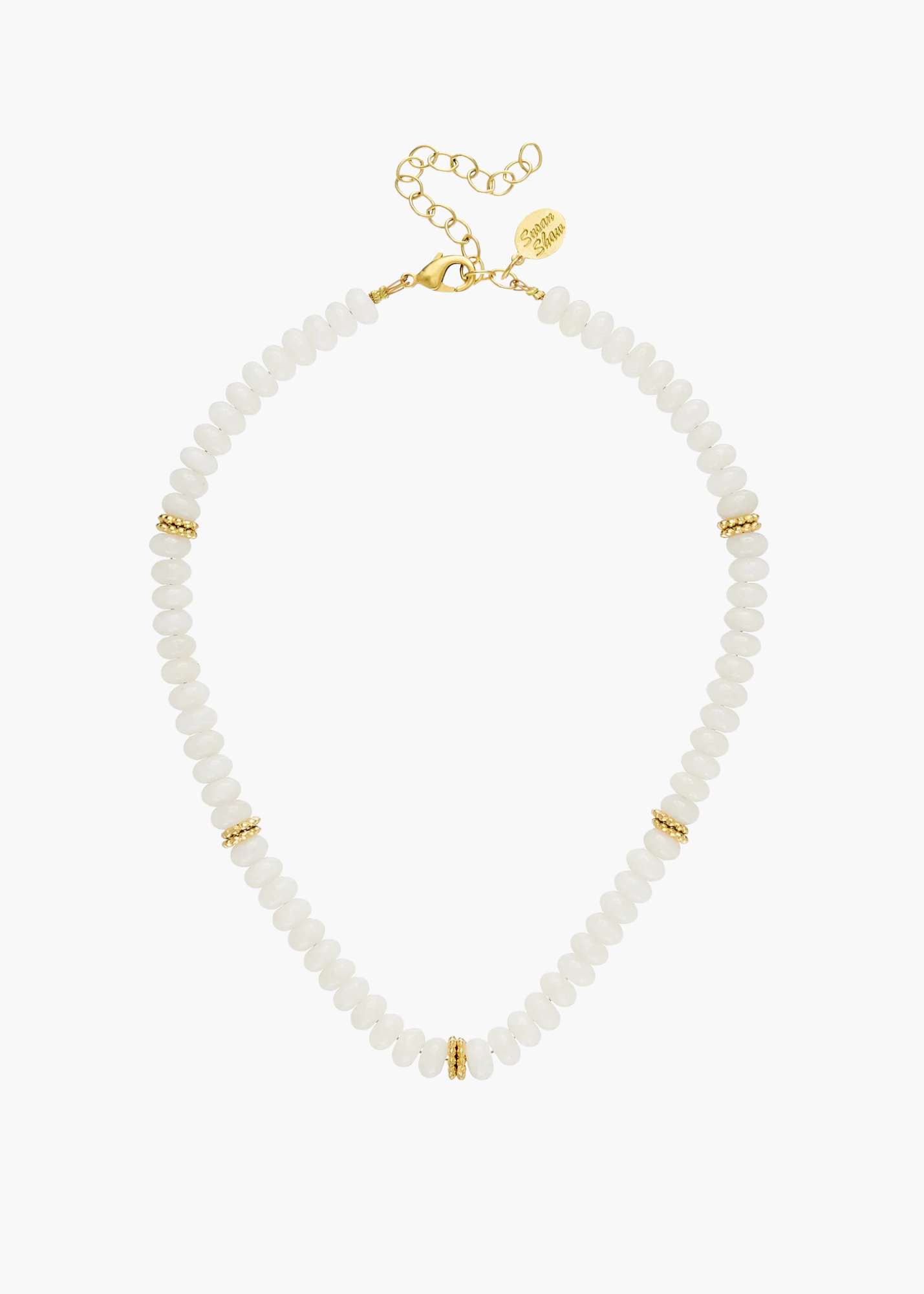 Lolly Necklace in White Peach