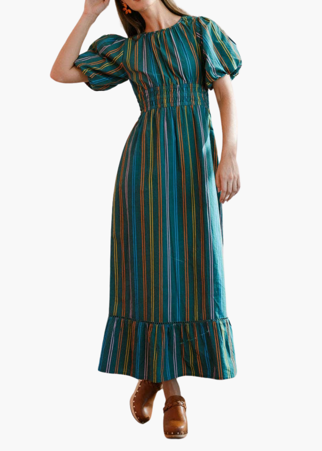 Jardin Dress in Puerto Stripe
