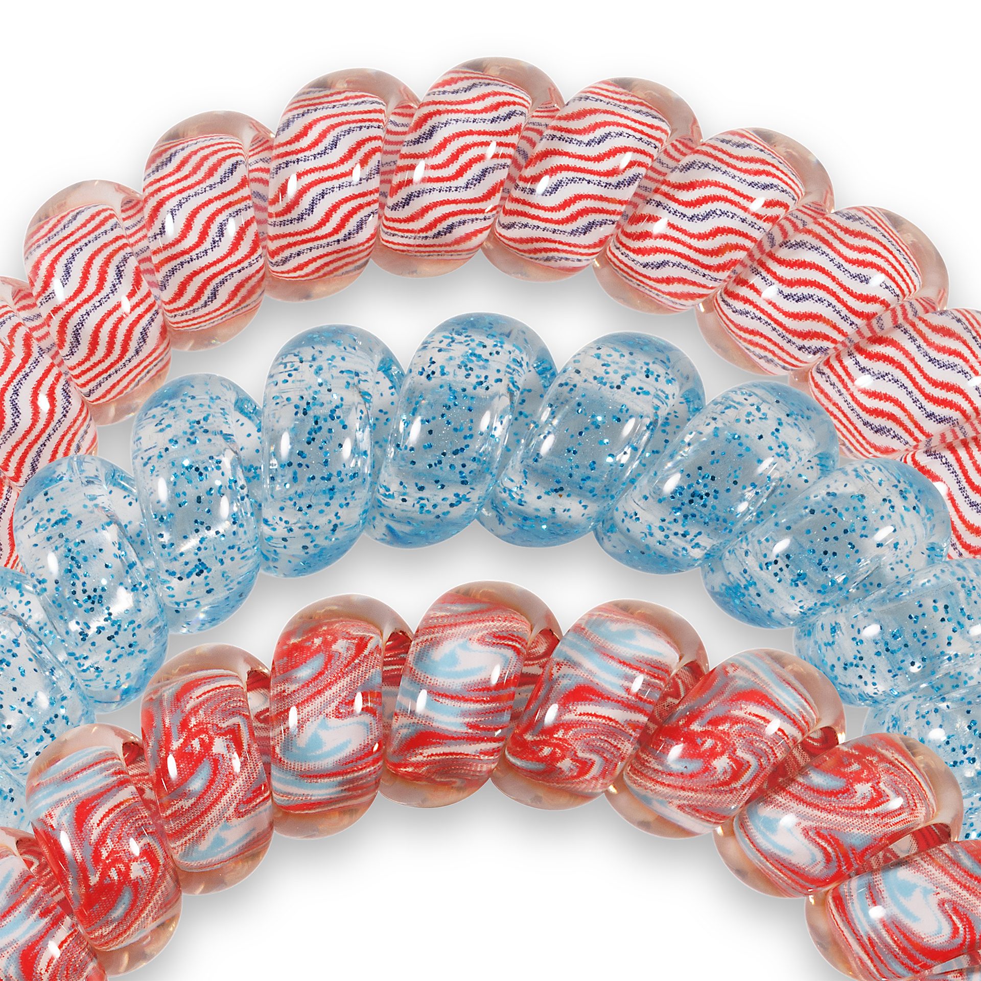 Spiral Hair Ties in Freedom to Sparkle