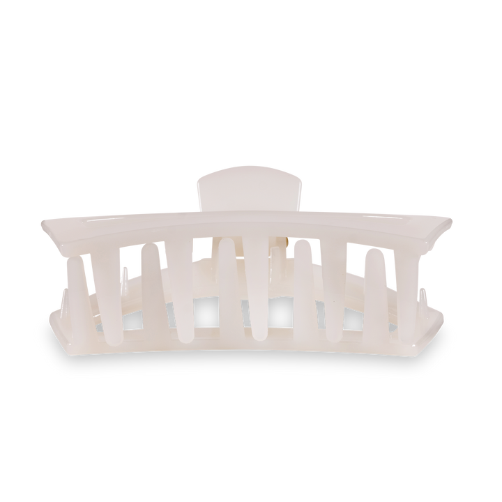 Open Hair Clip in Coconut White