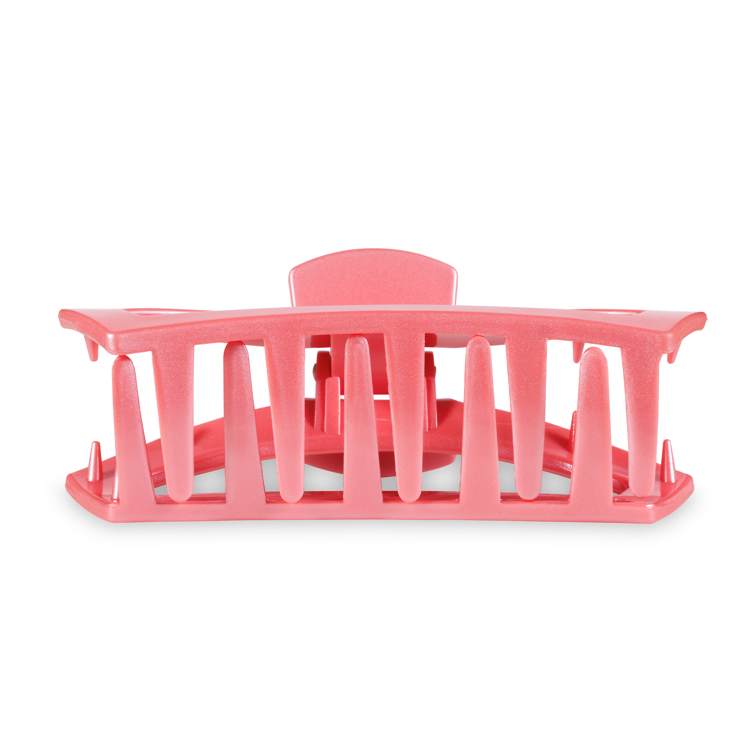 Open Hair Clip in Calming Coral