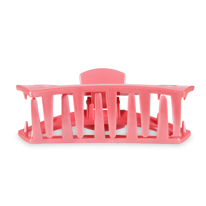 Open Hair Clip in Calming Coral
