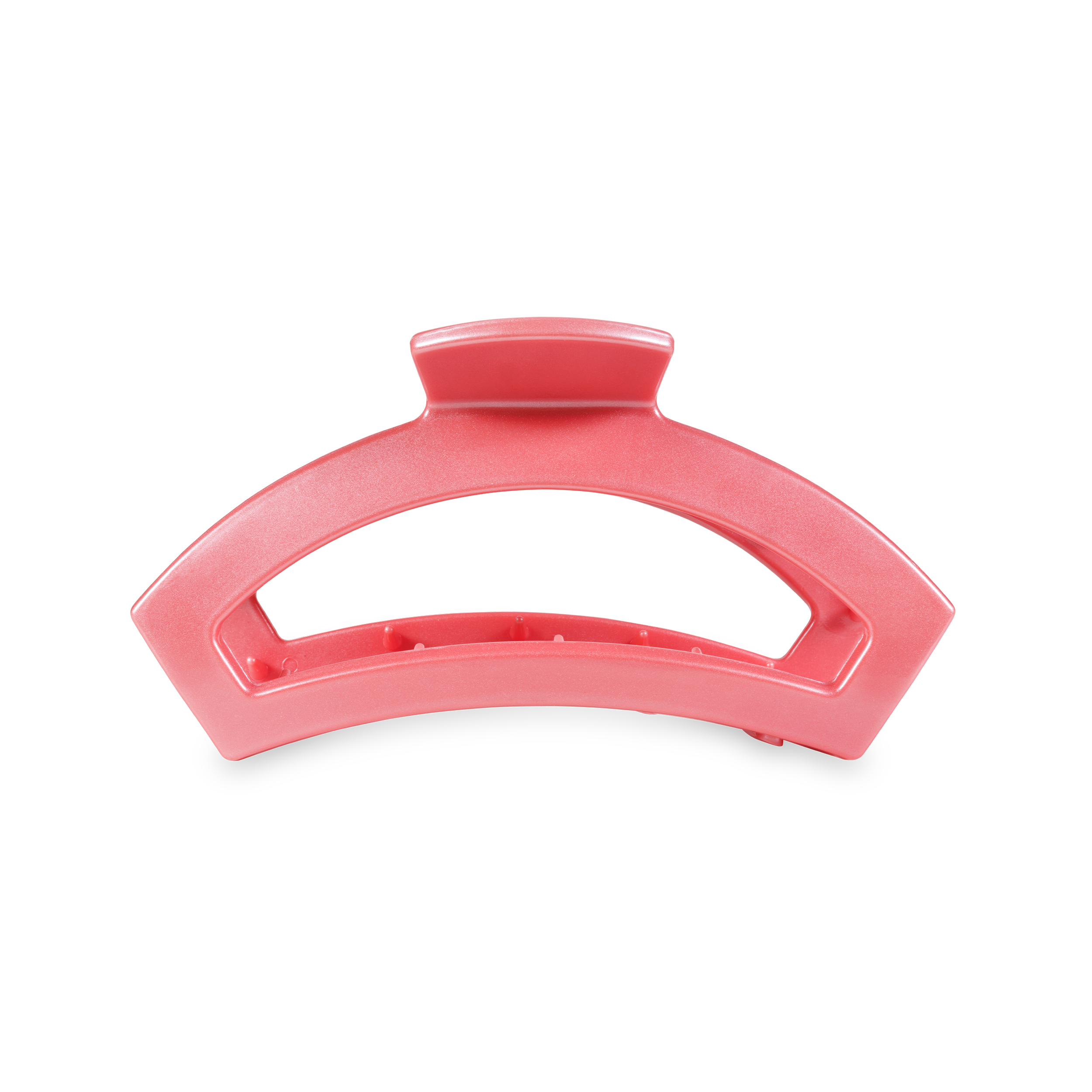 Open Hair Clip in Calming Coral