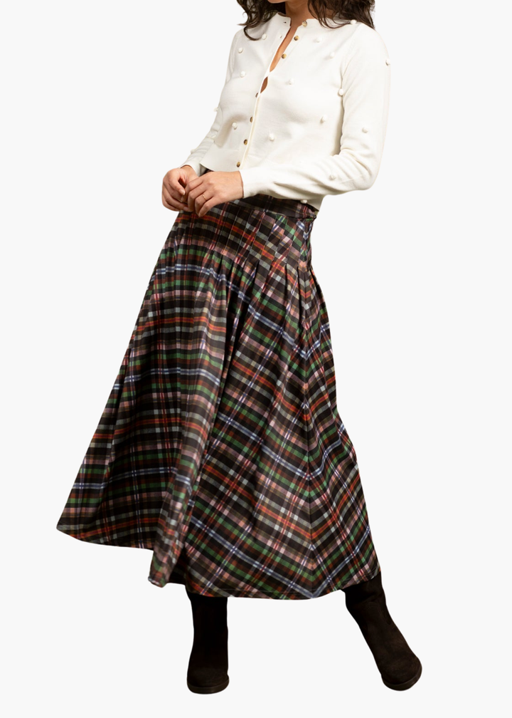 Lennox Skirt in Stockholm Plaid