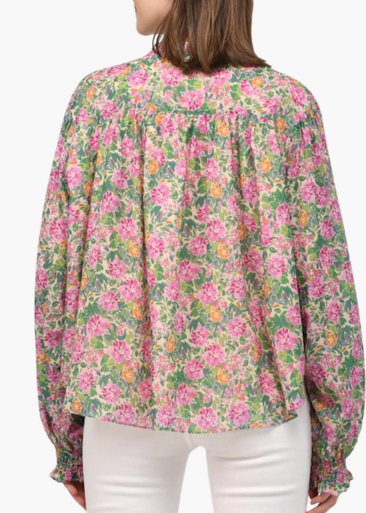 Dawn Smocked Sleeve Blouse