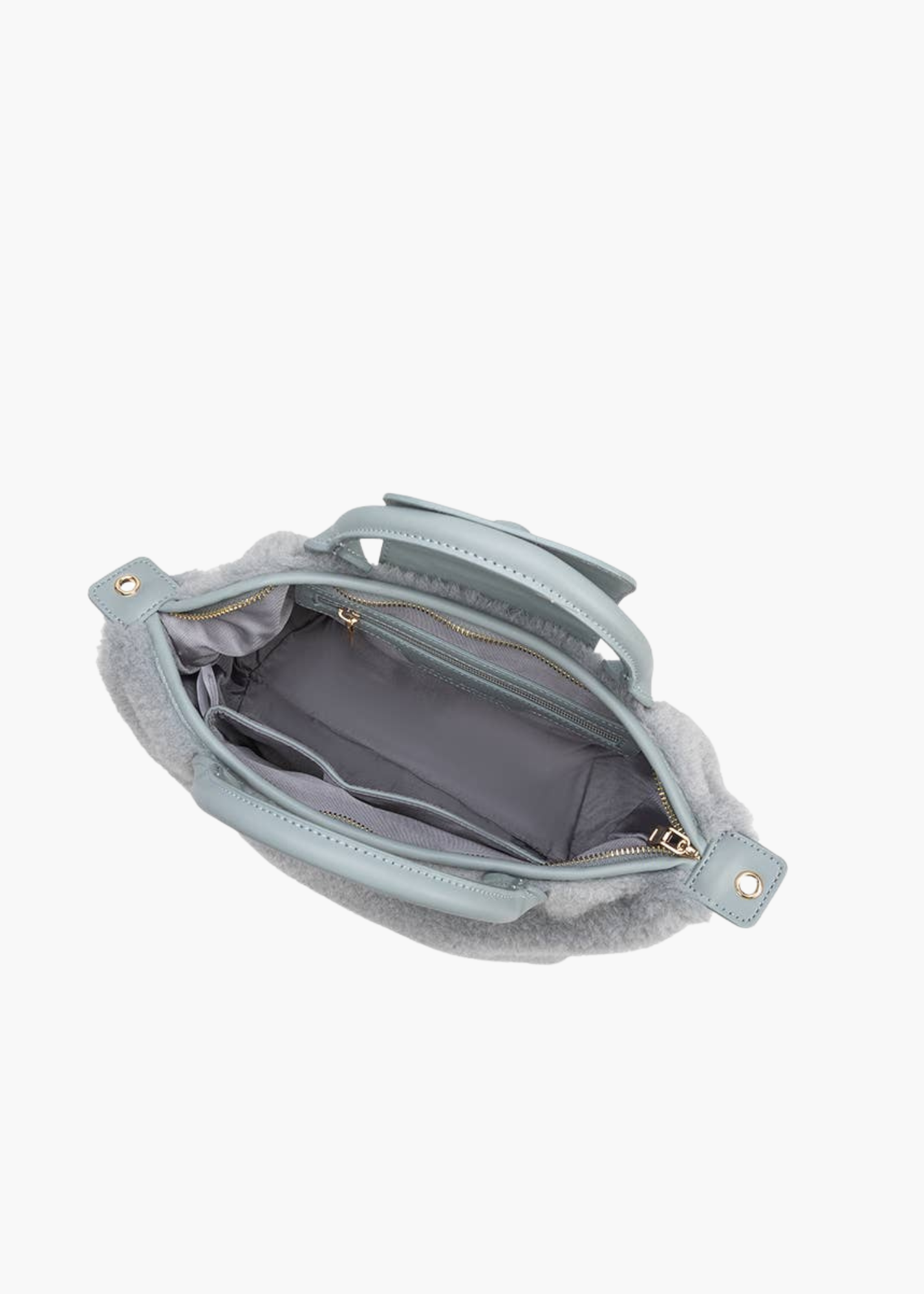 Winnie Sherpa Bag in Dusty Blue