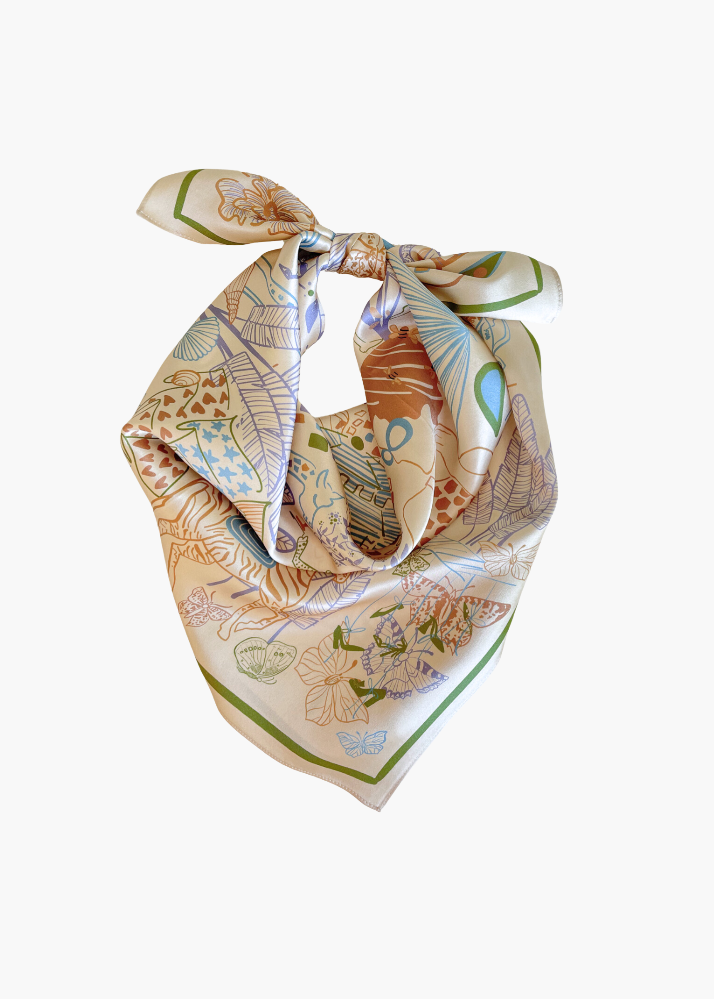 The Provence Silk Scarf – Poppy and Pink