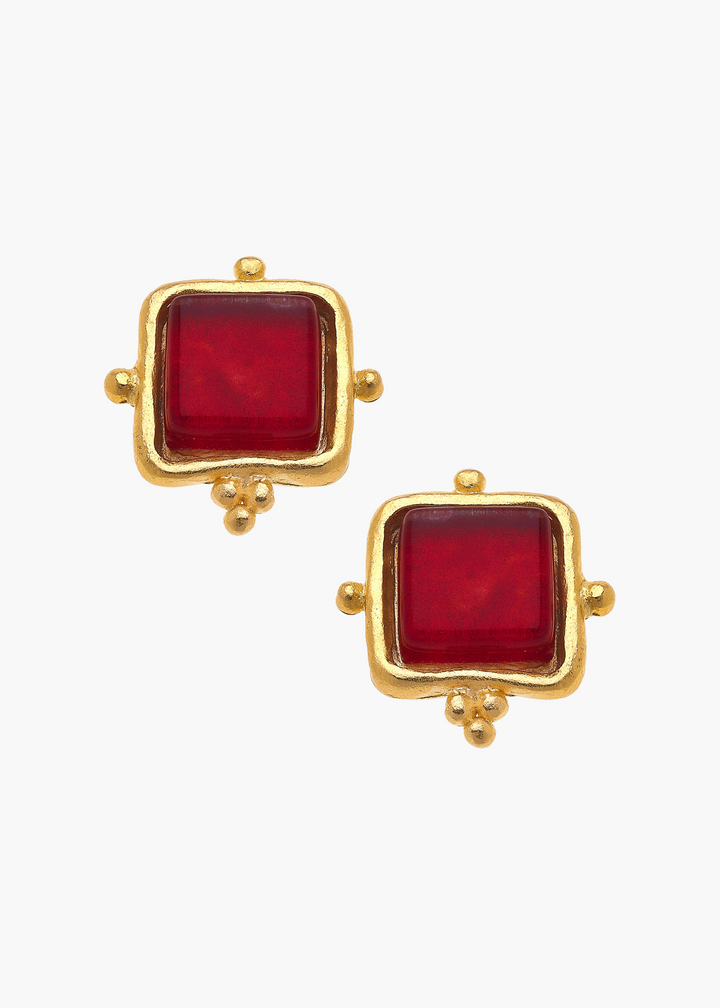 Madeline Studs in Scarlet