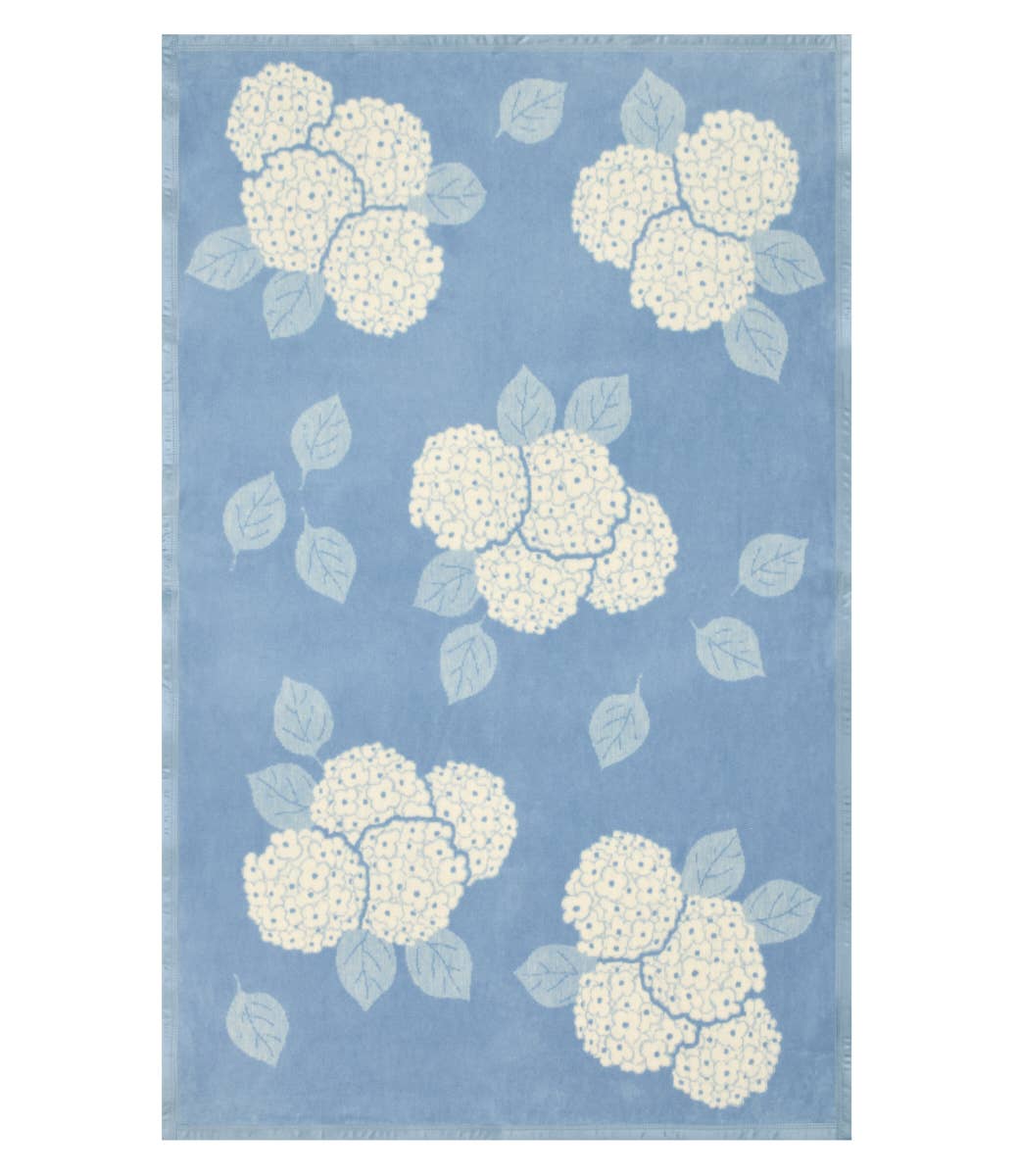 Chappy Wrap Blanket in Hydrangeas Bluebell