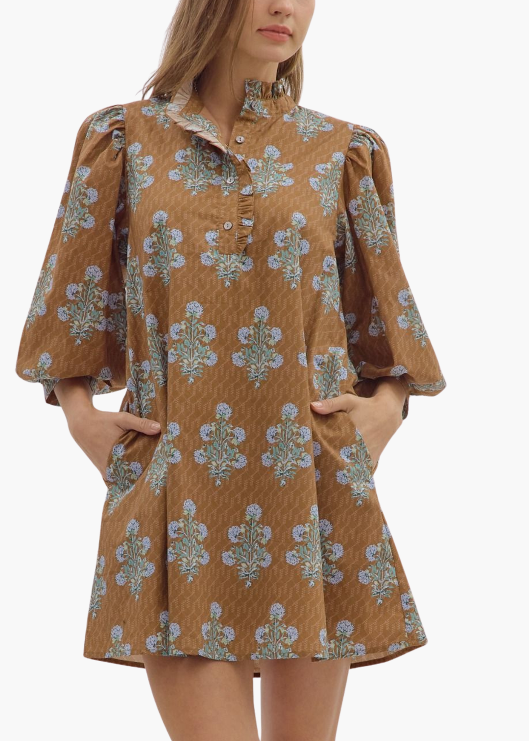 Leena Dress in Camel