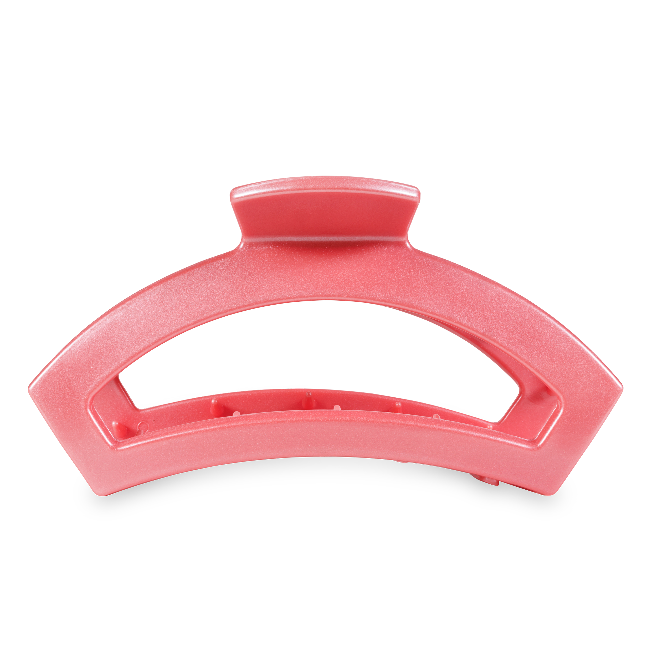 Open Hair Clip in Calming Coral