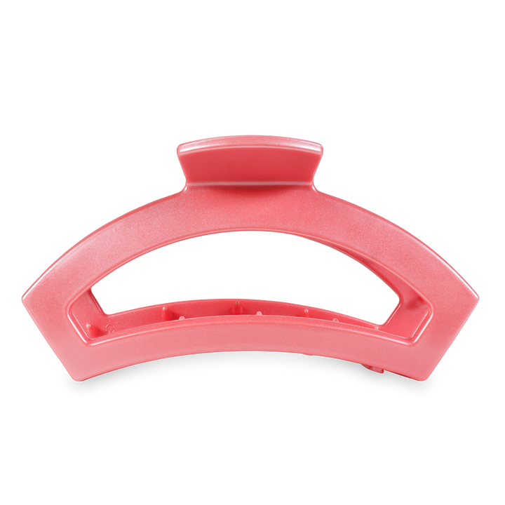 Open Hair Clip in Calming Coral