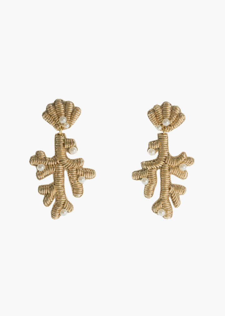 Coral Drop Earrings