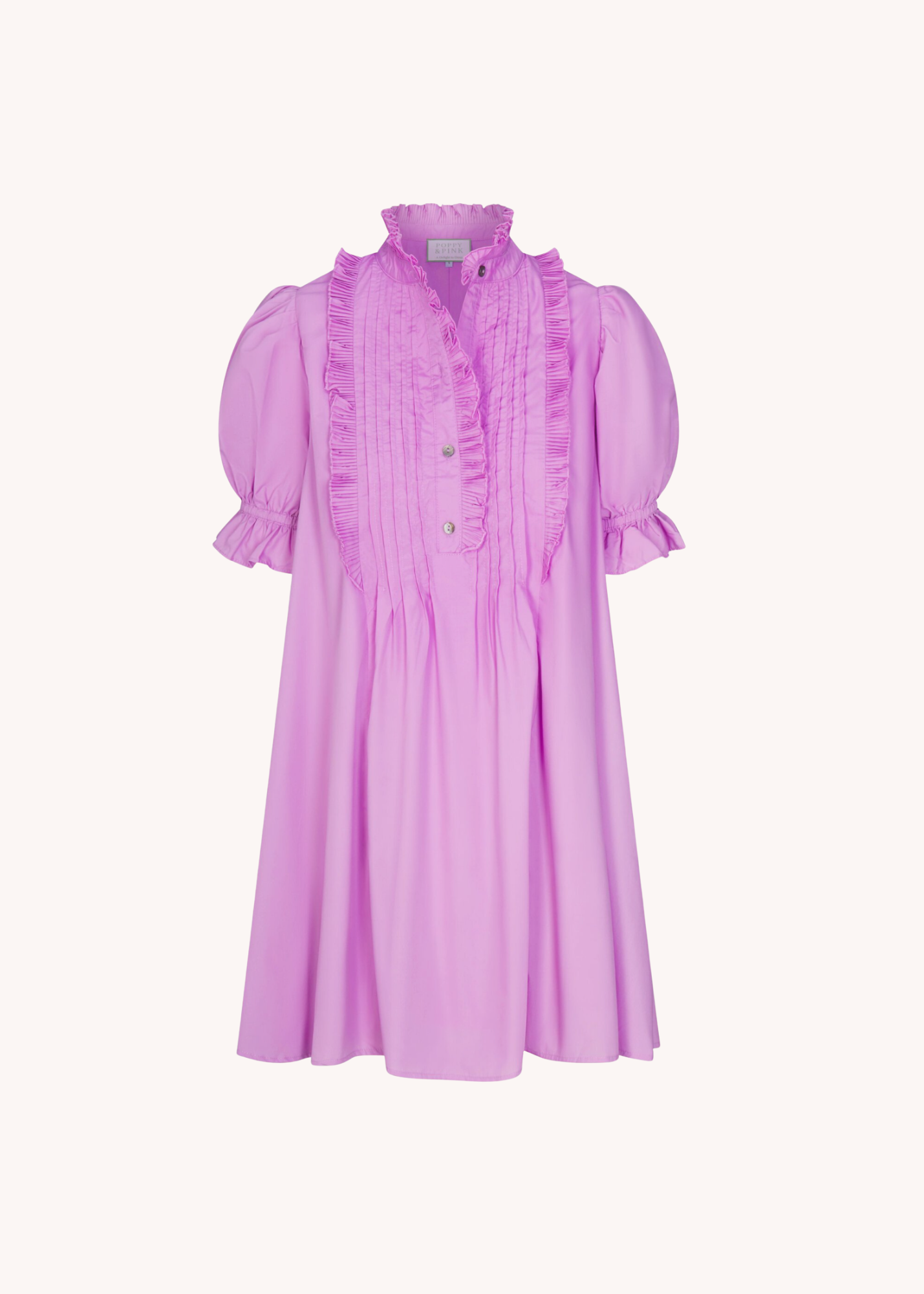 Evie Mini Dress in Lilac Pink