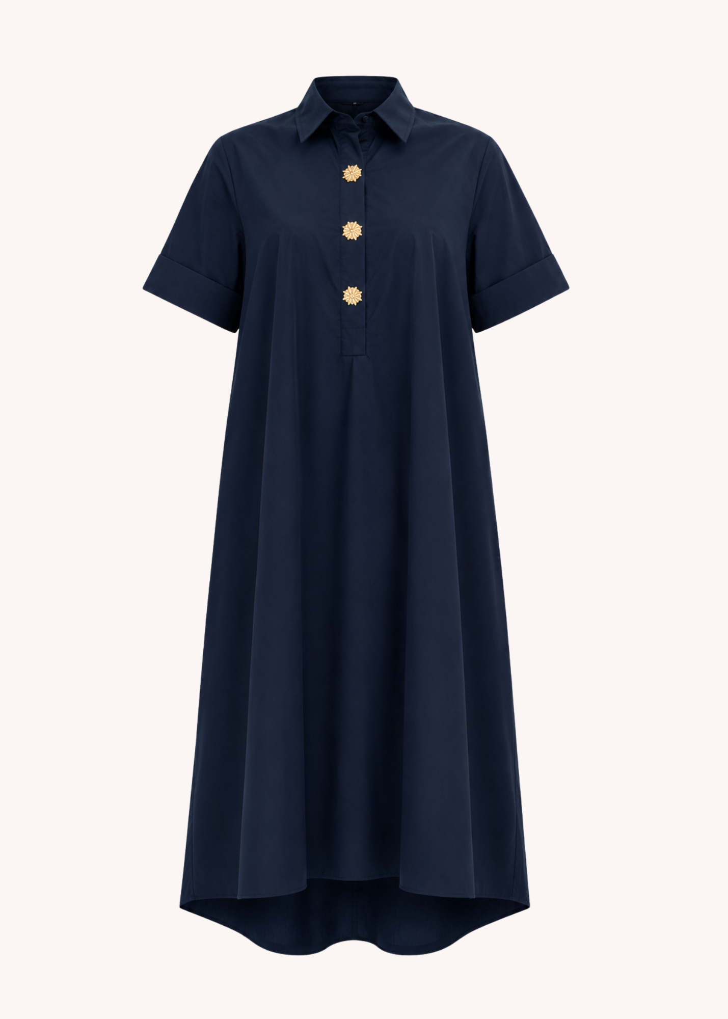 Sloane Midi Dress in Navy