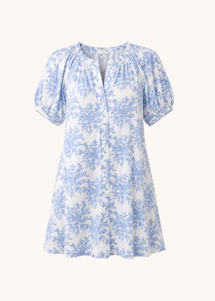 Posie Stretch in Rose Bushel Blue