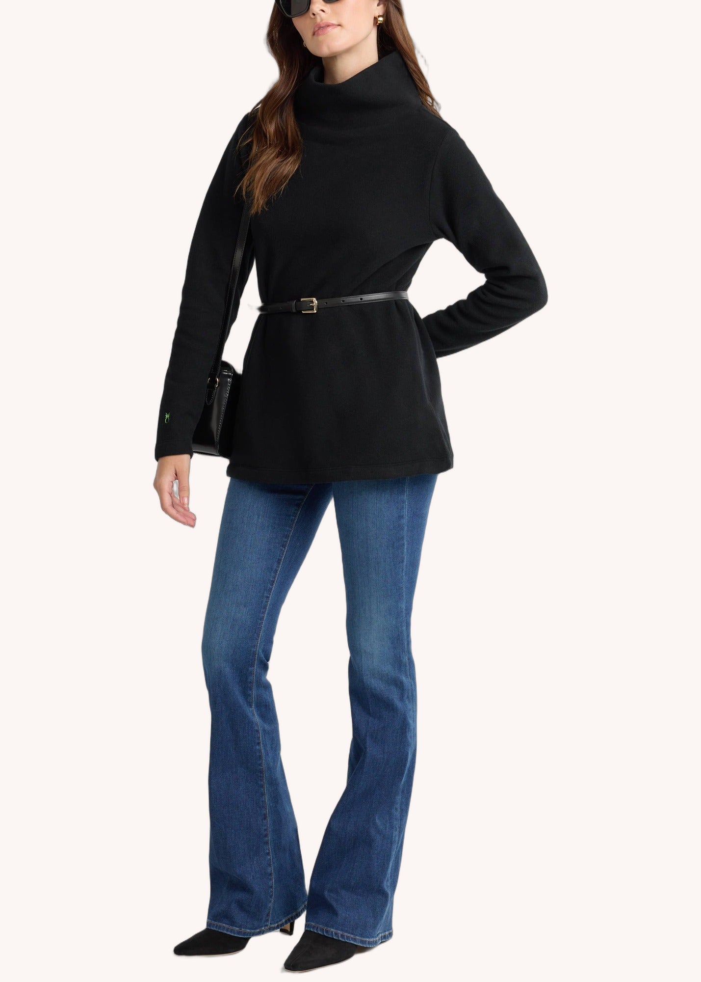 Cobble Hill Turtleneck in Black