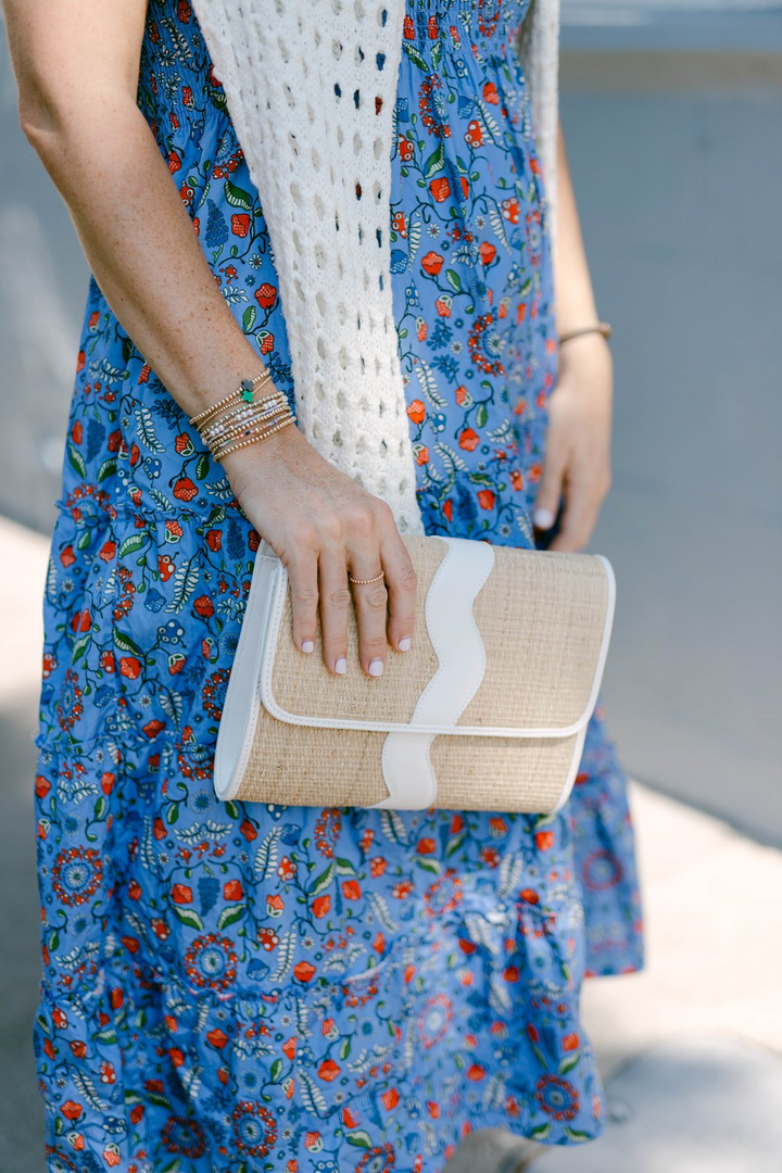 Allie Clutch in White