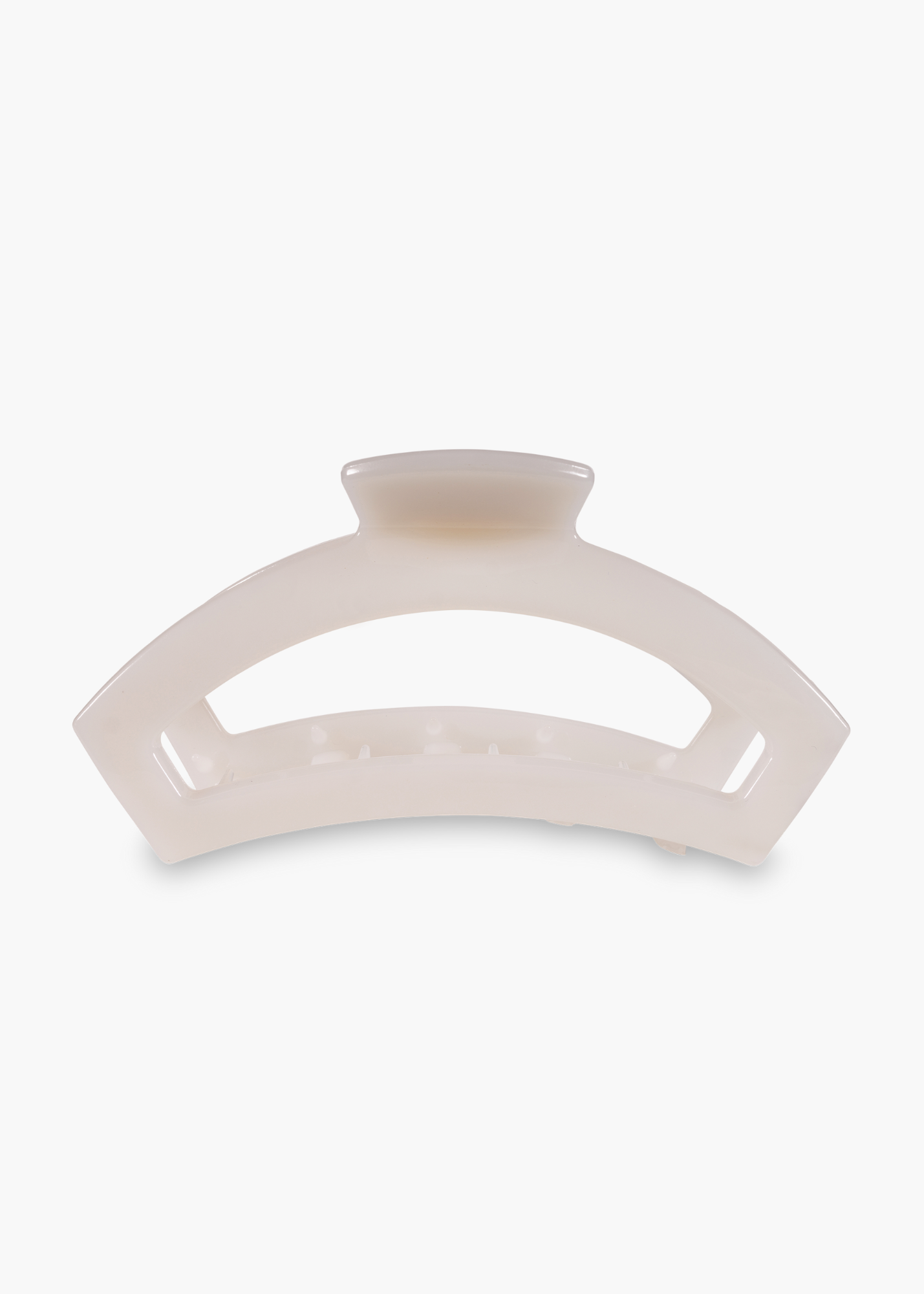 Open Hair Clip in Coconut White