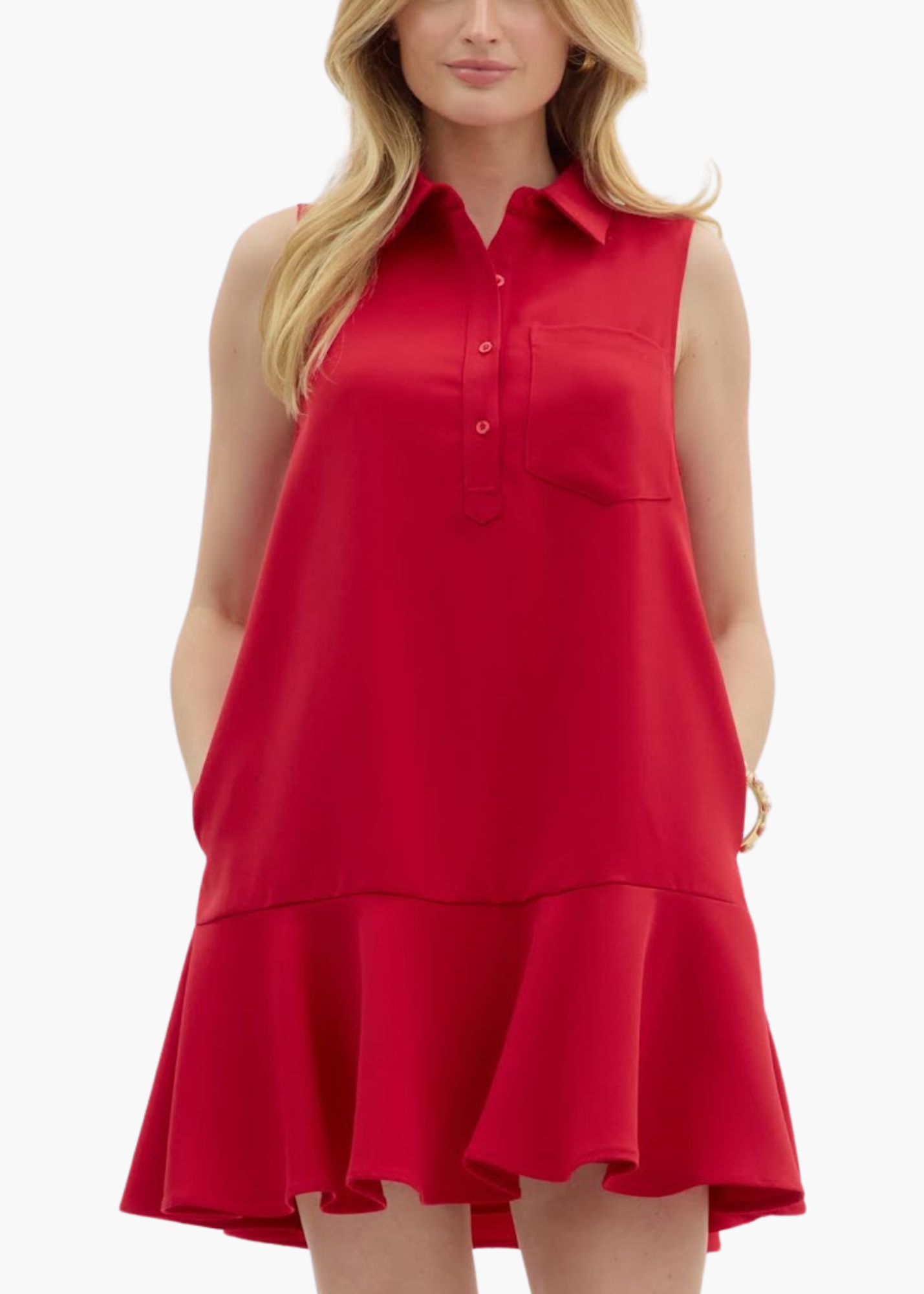 Weekend Mini Dress in Red