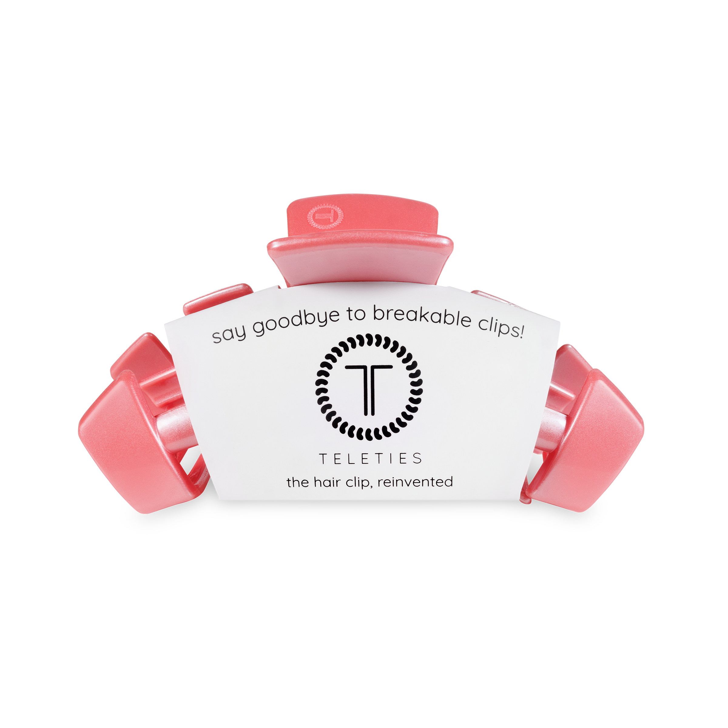 Classic Hair Clip in Calming Coral