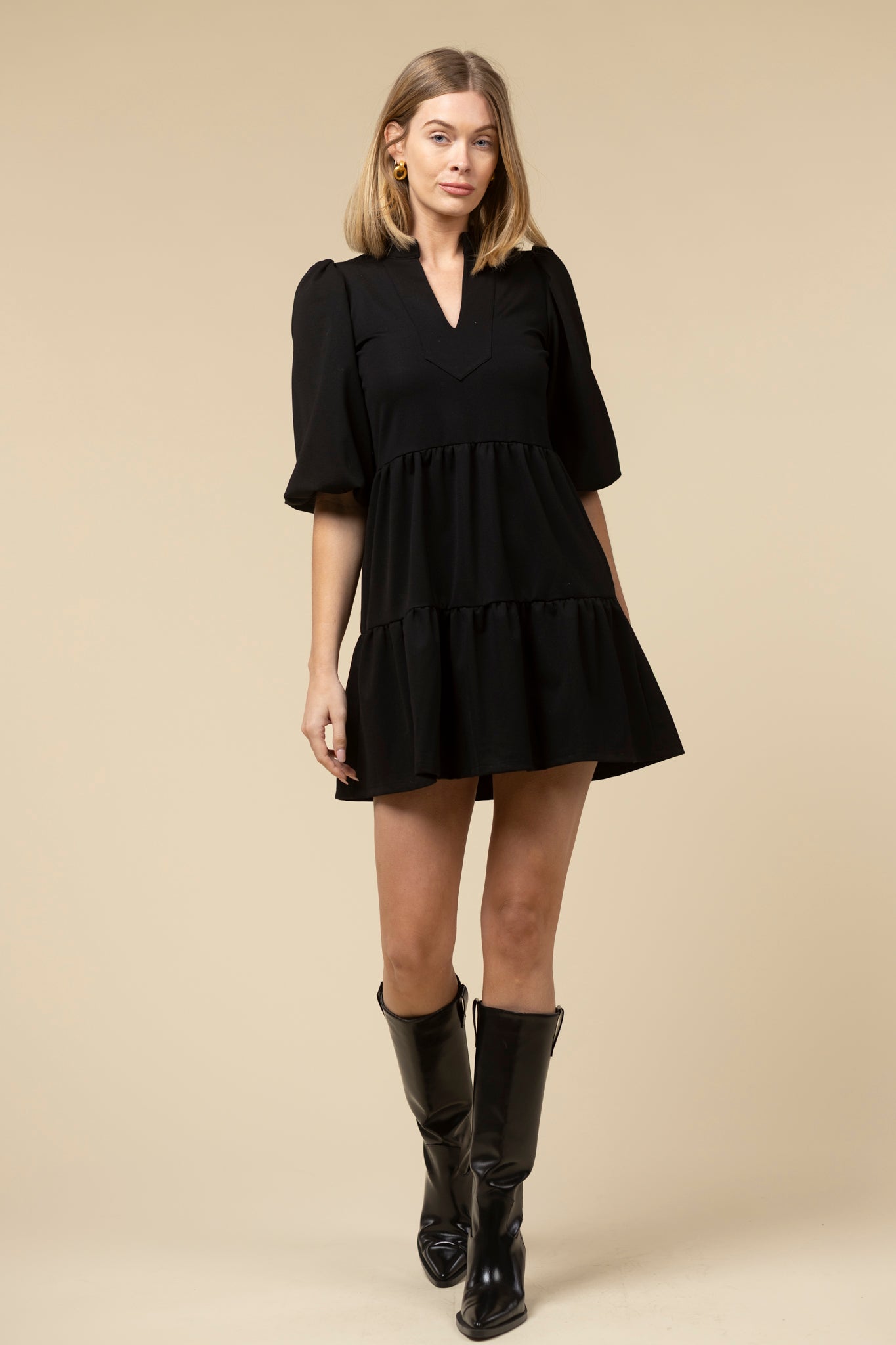 Tory Ponte Dress in Black