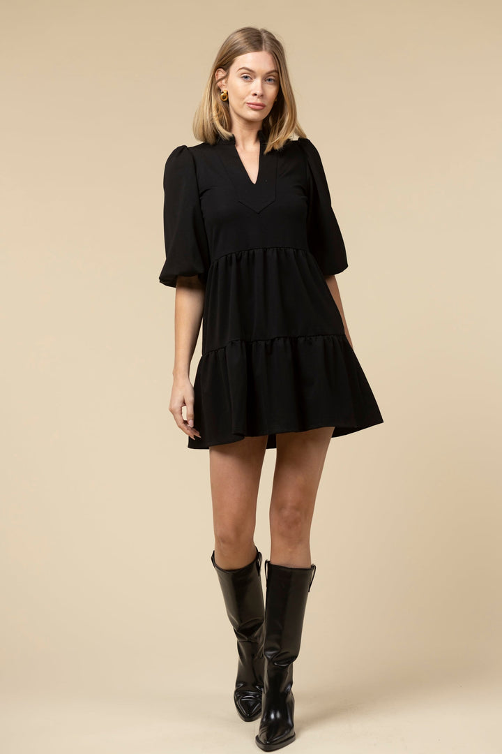 Tory Ponte Dress in Black